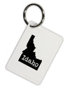 Idaho - United States Shape Aluminum Keyring Tag-Keyring-TooLoud-White-Davson Sales