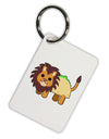 Cute Taco Lion Aluminum Keyring Tag-Keyring-TooLoud-White-Davson Sales