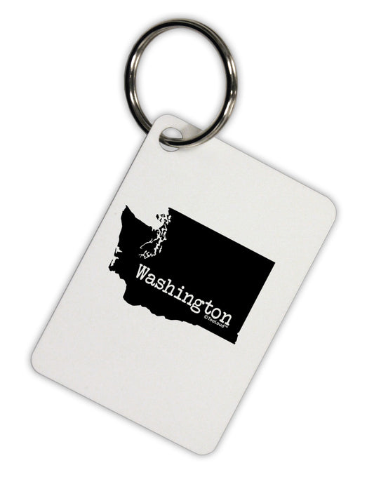 Washington - United States Shape Aluminum Keyring Tag-Keyring-TooLoud-White-Davson Sales