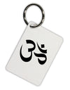 Om Symbol Aluminum Keyring Tag-Keyring-TooLoud-White-Davson Sales