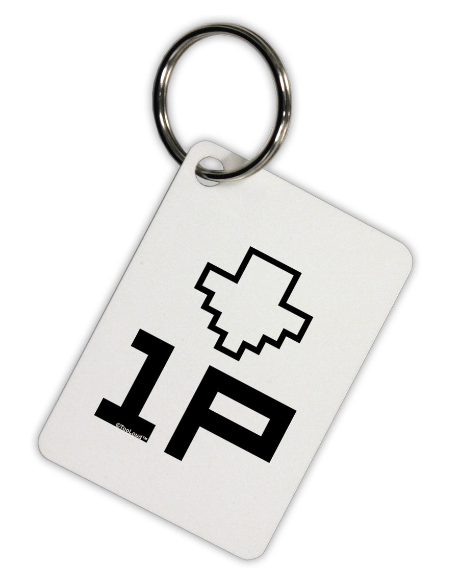 Player One Couples Design Aluminum Keyring Tag-Keyring-TooLoud-White-Davson Sales