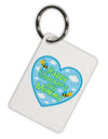 Happy First Mother's Day Mommy - Blue Aluminum Keyring Tag by TooLoud-Keyring-TooLoud-White-Davson Sales