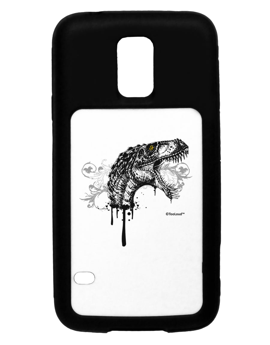 Artistic Ink Style Dinosaur Head Design Black Jazz Kindle Fire HD Cover by TooLoud-TooLoud-Black-White-Davson Sales