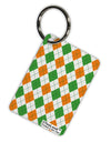 Irish Colors Argyle Pattern Aluminum Keyring Tag All Over Print-Keyring-TooLoud-White-Davson Sales