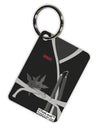 Ninja Black AOP Aluminum Keyring Tag All Over Print-Keyring-TooLoud-White-Davson Sales