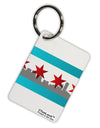 Chicago Flag Skyline AOP Aluminum Keyring Tag All Over Print-Keyring-TooLoud-White-Davson Sales