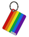 Rainbow Vertical Gay Pride Flag Aluminum Keyring Tag All Over Print by TooLoud-TooLoud-White-Davson Sales