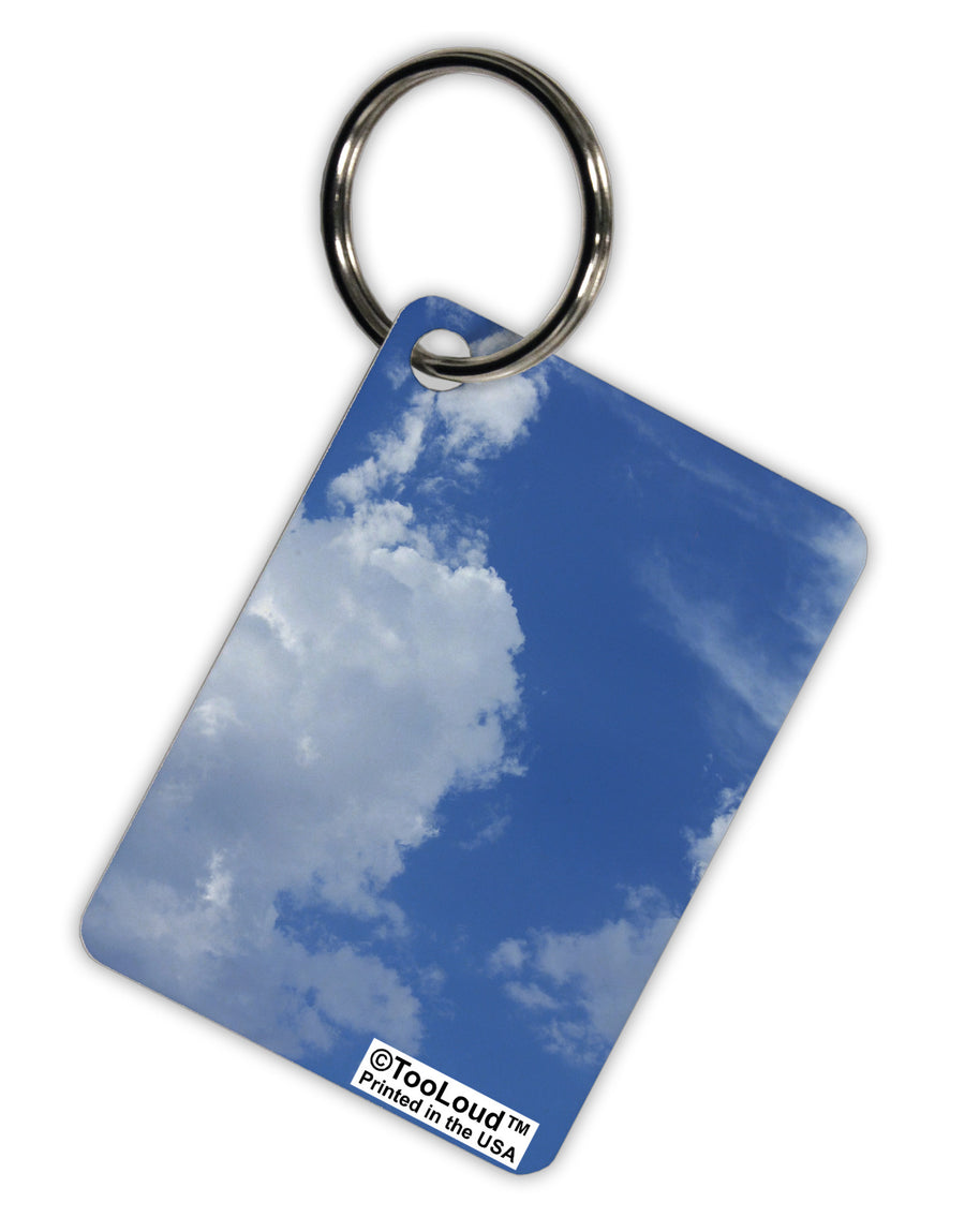 Clouds All Over Aluminum Keyring Tag All Over Print-Keyring-TooLoud-White-Davson Sales