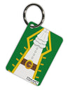 Pirate Captain Costume - Green Aluminum Keyring Tag All Over Print-Keyring-TooLoud-White-Davson Sales