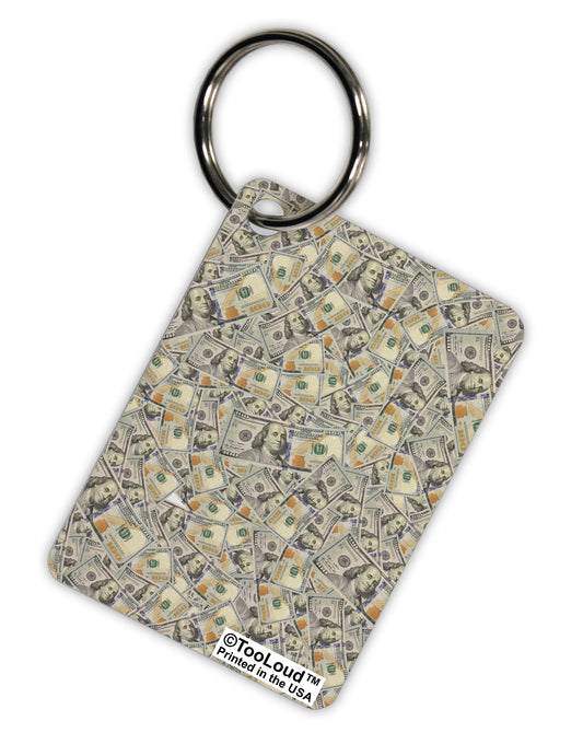 Benjamins Aluminum Keyring Tag All Over Print by TooLoud-Keyring-TooLoud-White-Davson Sales