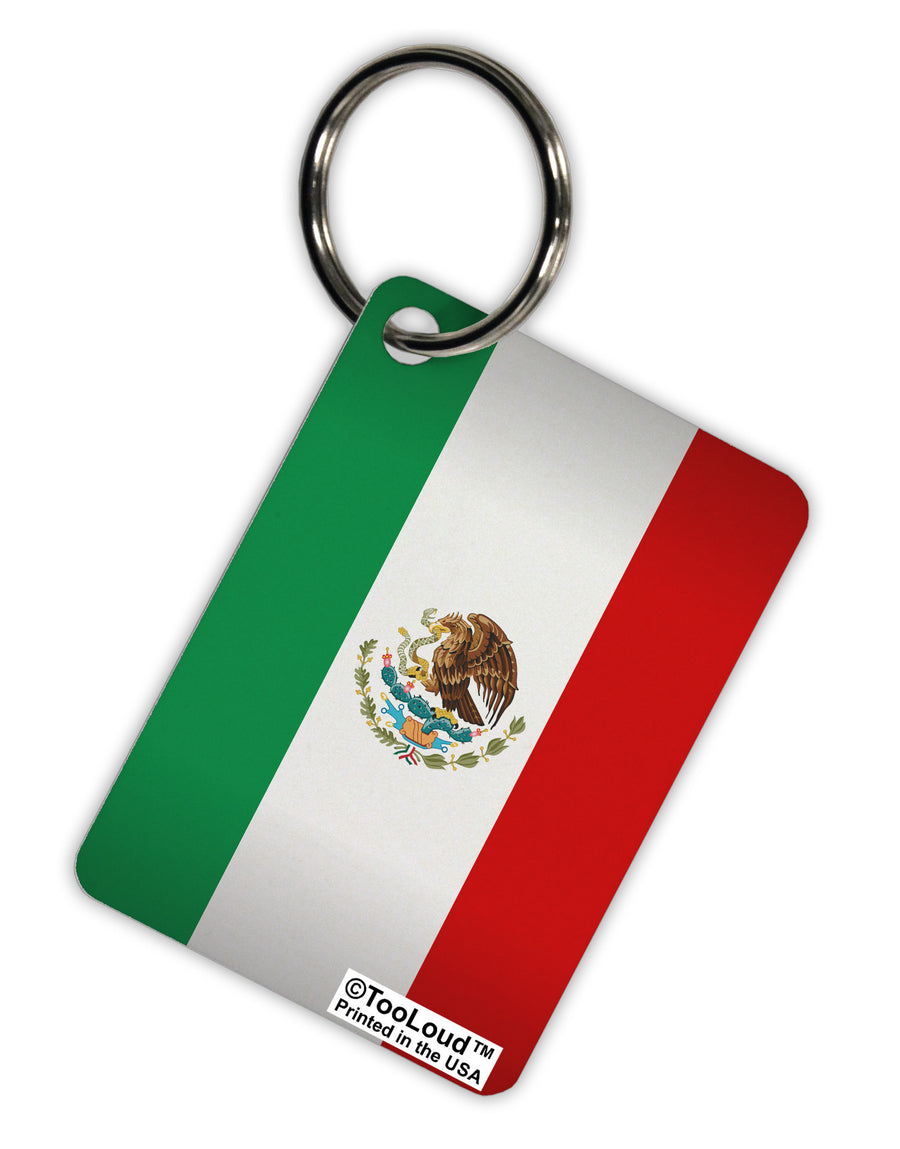 Mexico Flag AOP Aluminum Keyring Tag All Over Print-Keyring-TooLoud-White-Davson Sales