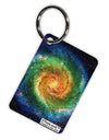 Rainbow Tie Dye Galaxy Aluminum Keyring Tag All Over Print-Keyring-TooLoud-White-Davson Sales