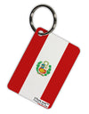 Peru Flag AOP Aluminum Keyring Tag All Over Print-Keyring-TooLoud-White-Davson Sales