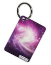 Purple Galaxy AOP Aluminum Keyring Tag All Over Print-Keyring-TooLoud-White-Davson Sales