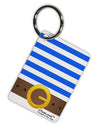 Pirate Crew Costume - Blue Aluminum Keyring Tag All Over Print-Keyring-TooLoud-White-Davson Sales