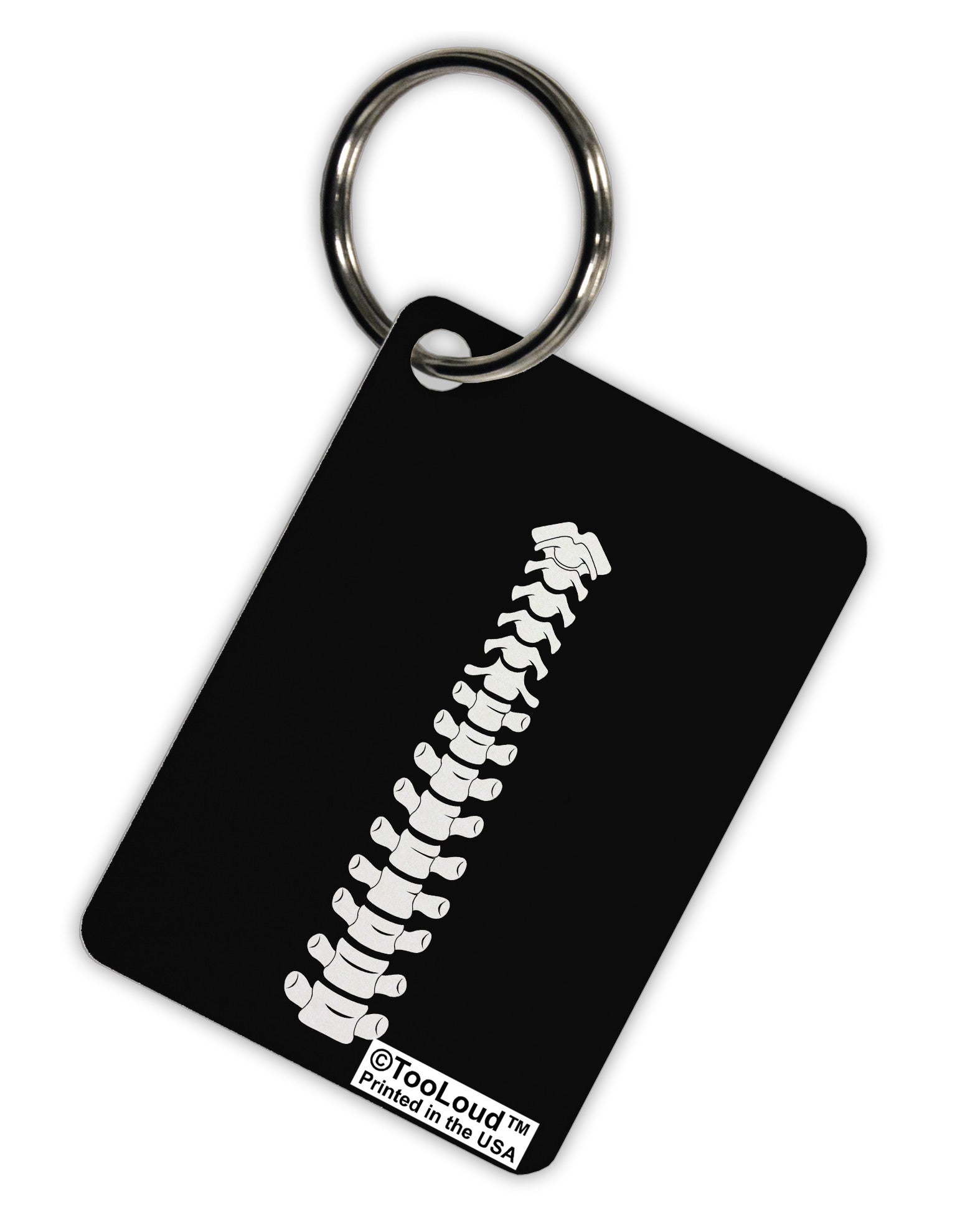 Spine AOP Aluminum Keyring Tag All Over Print-Keyring-TooLoud-White-Davson Sales