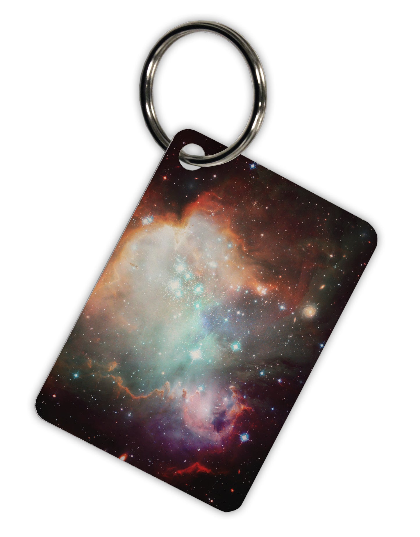 Space All Over Aluminum Keyring Tag All Over Print by TooLoud-Keyring-TooLoud-White-Davson Sales