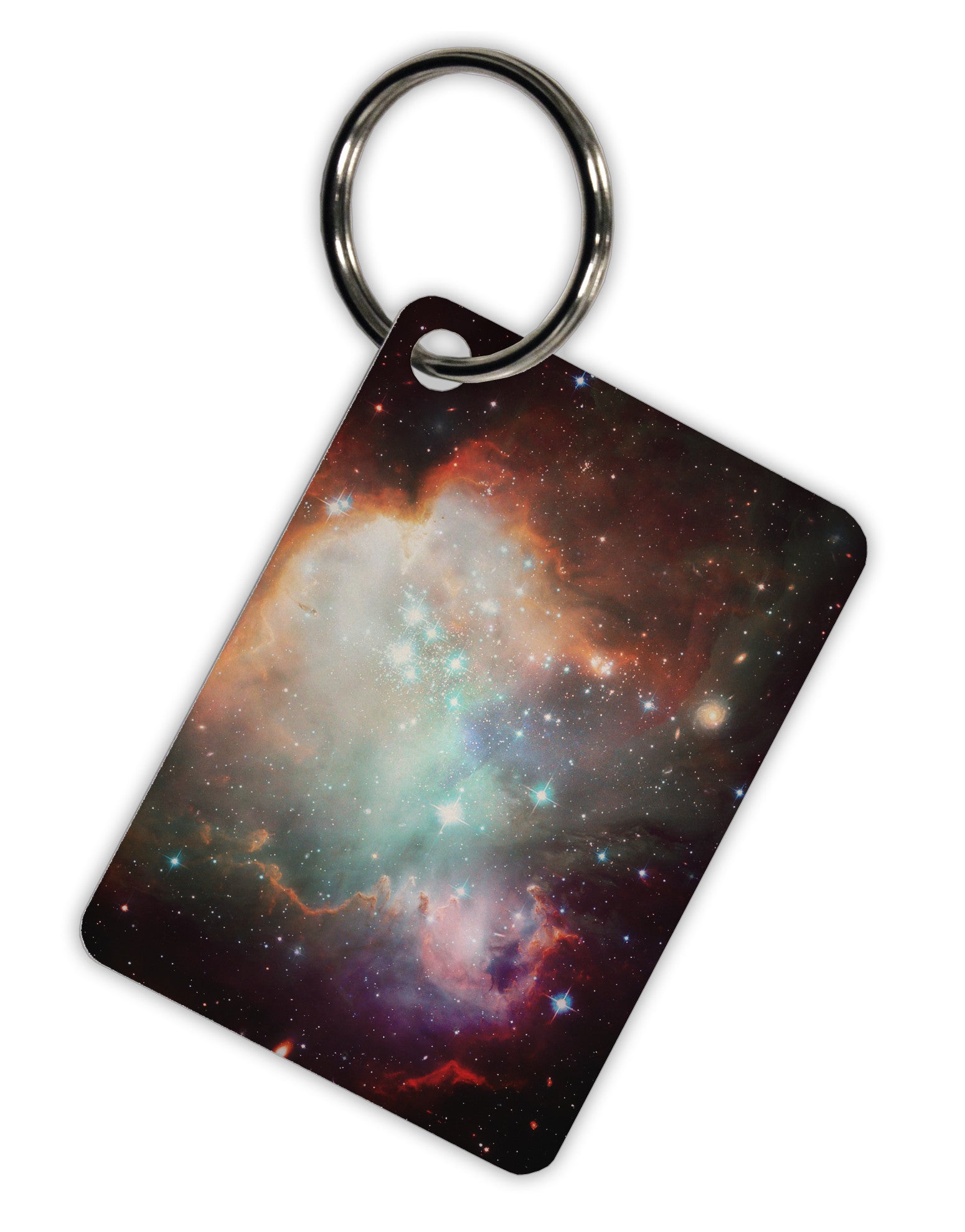Space All Over Aluminum Keyring Tag All Over Print by TooLoud-Keyring-TooLoud-White-Davson Sales