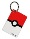 Sporty Red and White Circle Aluminum Keyring Tag All Over Print-Keyring-TooLoud-White-Davson Sales