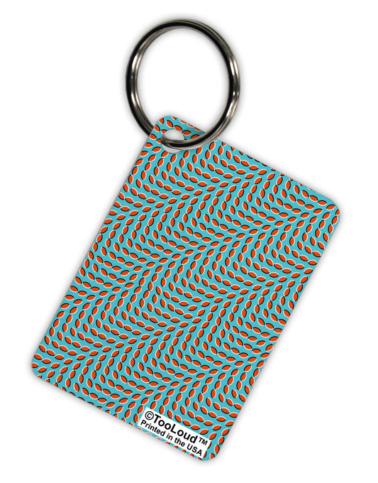 Swimming Fish Optical Illusion Aluminum Keyring Tag All Over Print-Keyring-TooLoud-White-Davson Sales