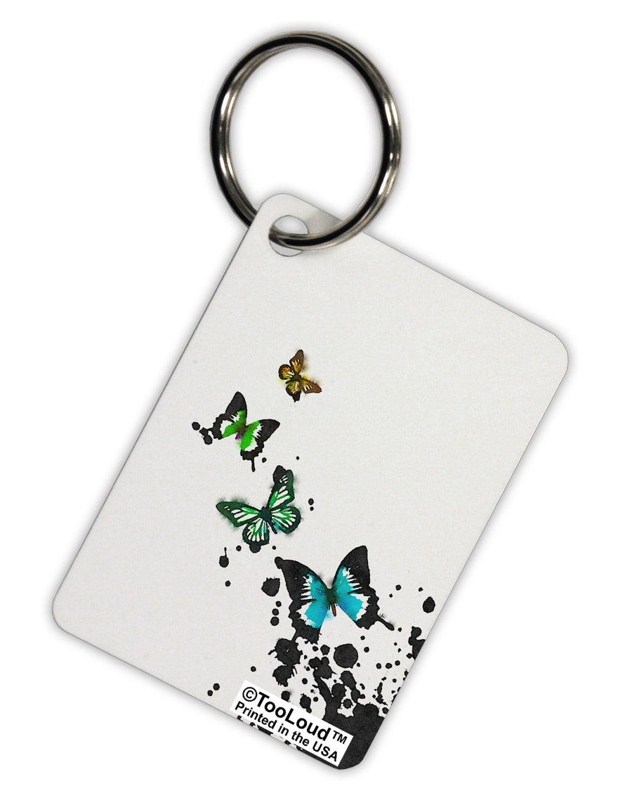 Splatter Butterflies AOP Aluminum Keyring Tag All Over Print-Keyring-TooLoud-White-Davson Sales