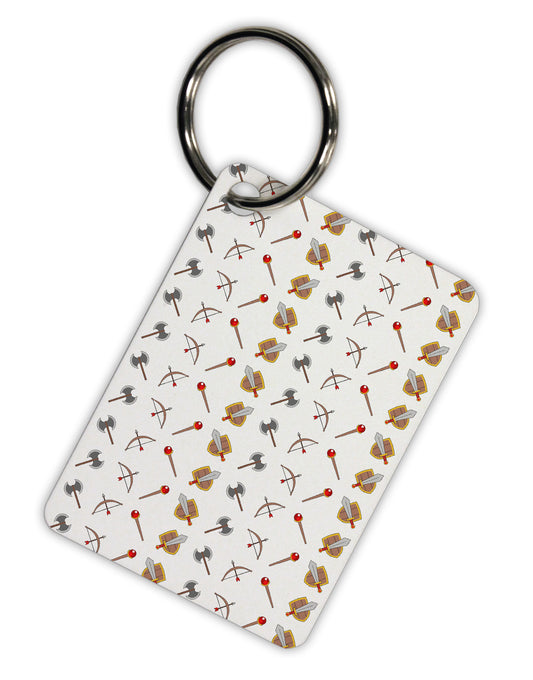 Fantasy Weapons Aluminum Keyring Tag by TooLoud-Keyring-TooLoud-White-Davson Sales