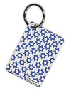 Stars of David Jewish Aluminum Keyring Tag All Over Print by TooLoud-Keyring-TooLoud-White-Davson Sales