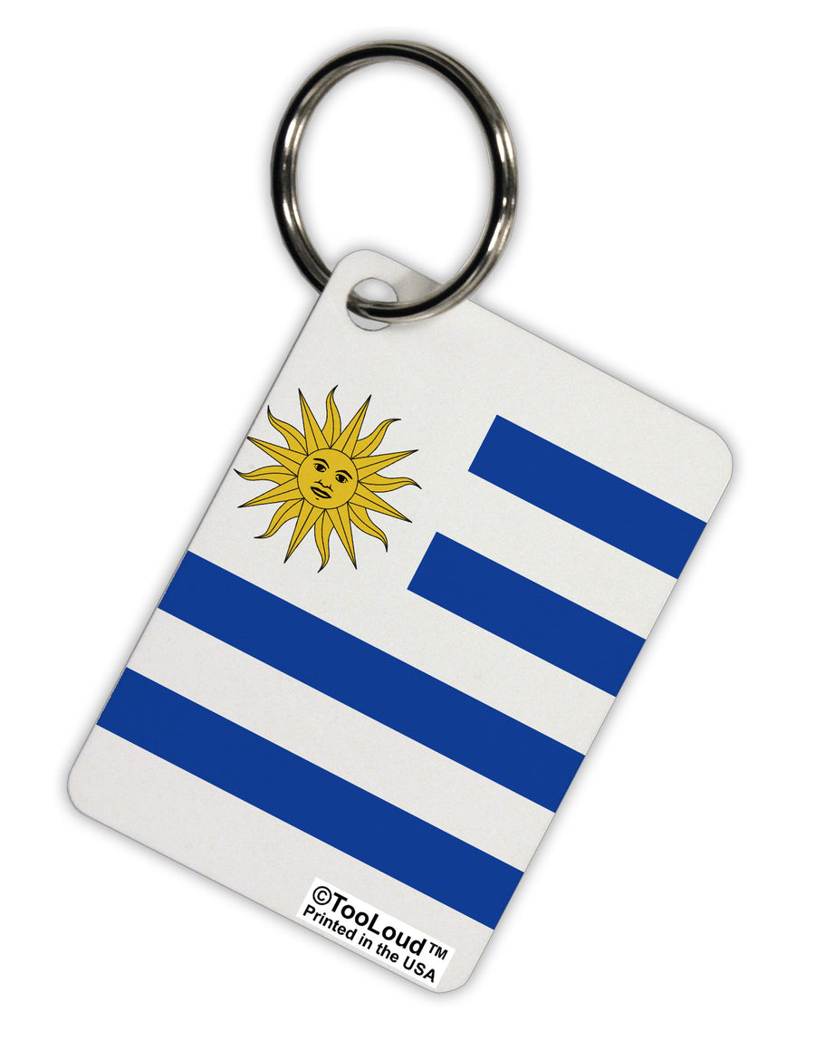Uruguay Flag AOP Aluminum Keyring Tag All Over Print-Keyring-TooLoud-Davson Sales
