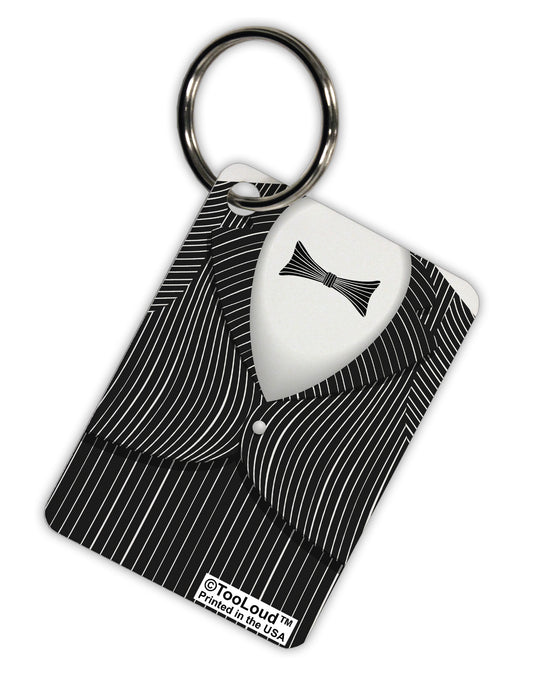 Skeleton Tuxedo Suit Costume Aluminum Keyring Tag All Over Print-Keyring-TooLoud-White-Davson Sales