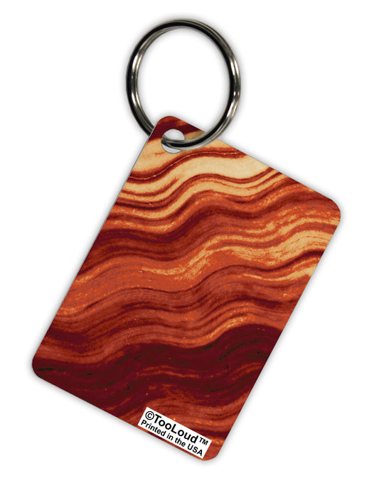 Bacon Bacon Bacon Aluminum Keyring Tag All Over Print by TooLoud-Keyring-TooLoud-White-Davson Sales
