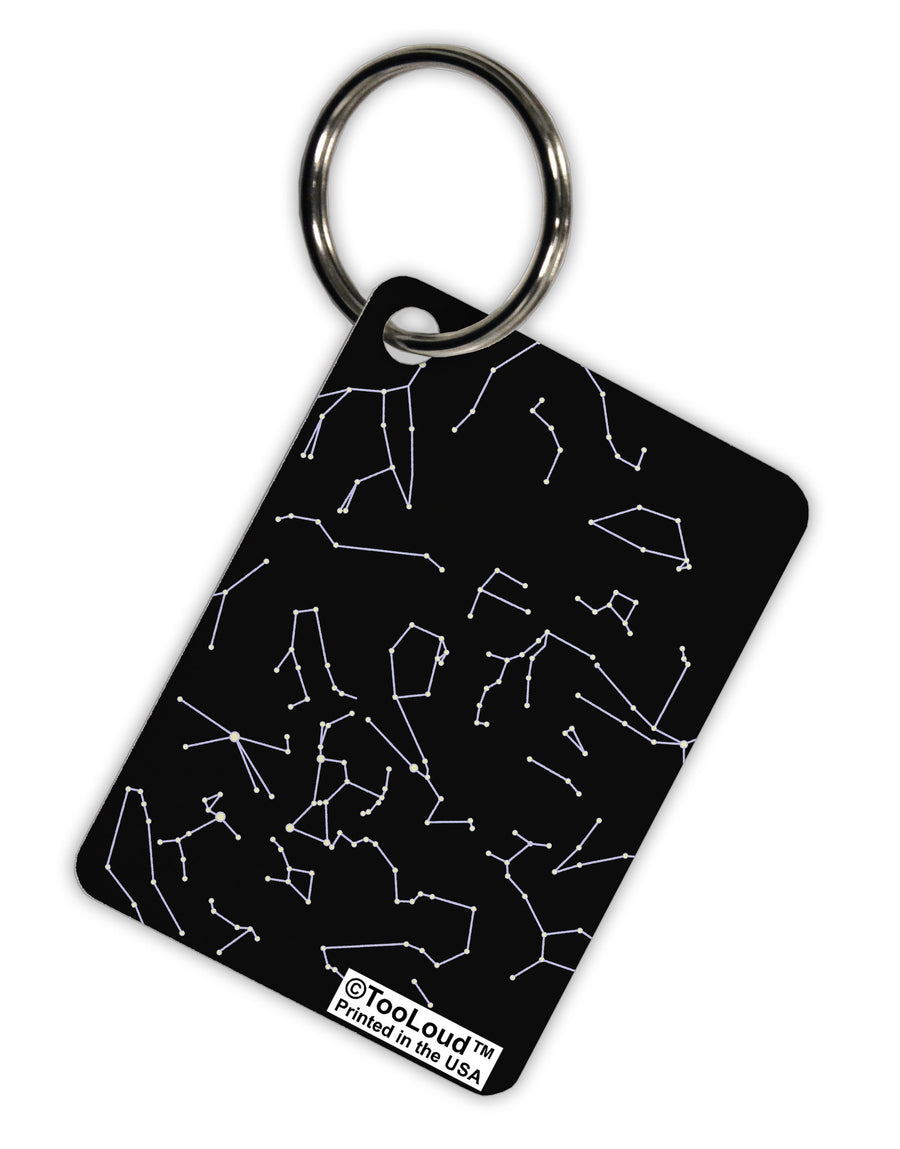 Constellations Black All Over Aluminum Keyring Tag All Over Print-Keyring-TooLoud-White-Davson Sales