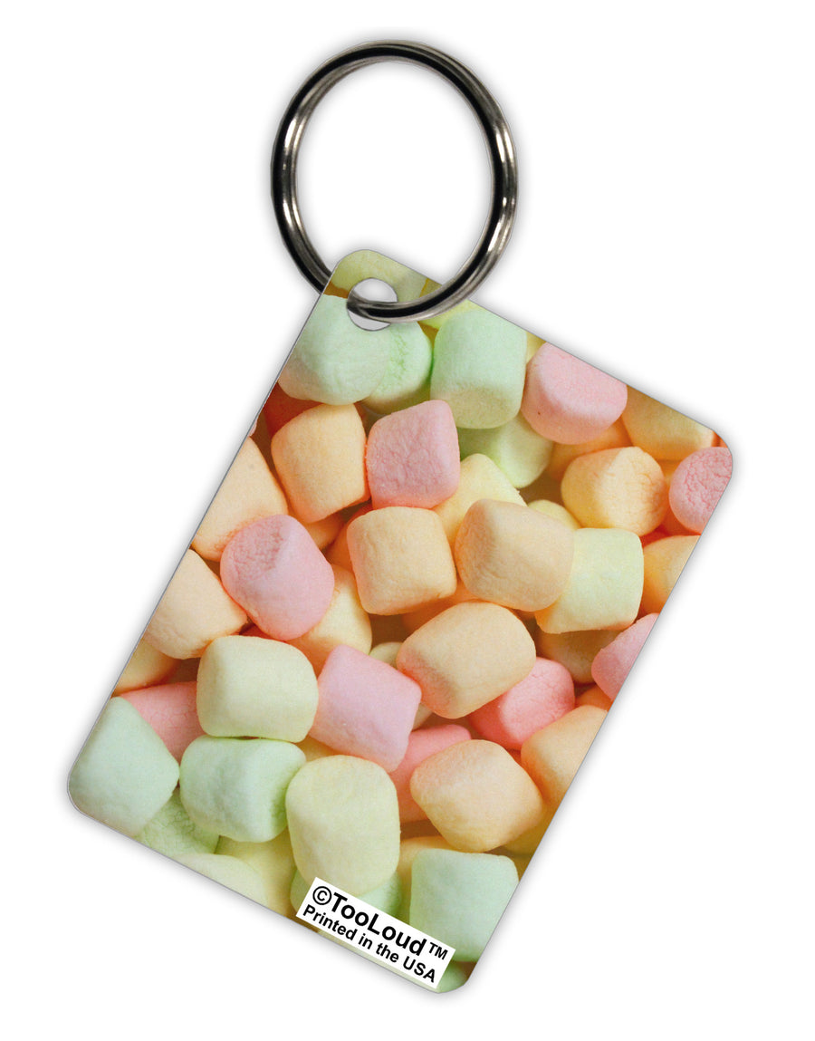 Marshmallows All Over Aluminum Keyring Tag All Over Print-Keyring-TooLoud-White-Davson Sales