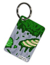 Pixel Zombie Costume Green Aluminum Keyring Tag All Over Print-Keyring-TooLoud-White-Davson Sales