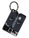 Police Costume AOP Aluminum Keyring Tag All Over Print-Keyring-TooLoud-White-Davson Sales