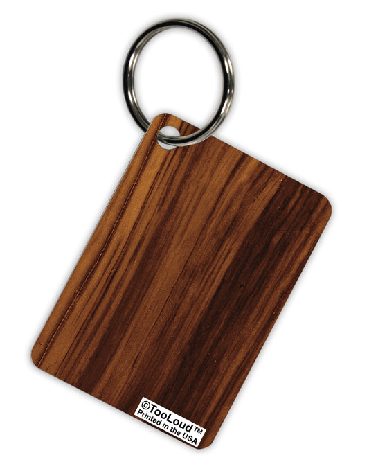 Medium Wood Look Aluminum Keyring Tag All Over Print by TooLoud-Keyring-TooLoud-White-Davson Sales