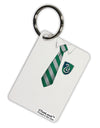 Wizard Uniform Green and Silver Aluminum Keyring Tag All Over Print-Keyring-TooLoud-White-Davson Sales