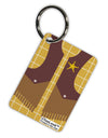 Cowboy Yellow AOP Aluminum Keyring Tag All Over Print-Keyring-TooLoud-White-Davson Sales