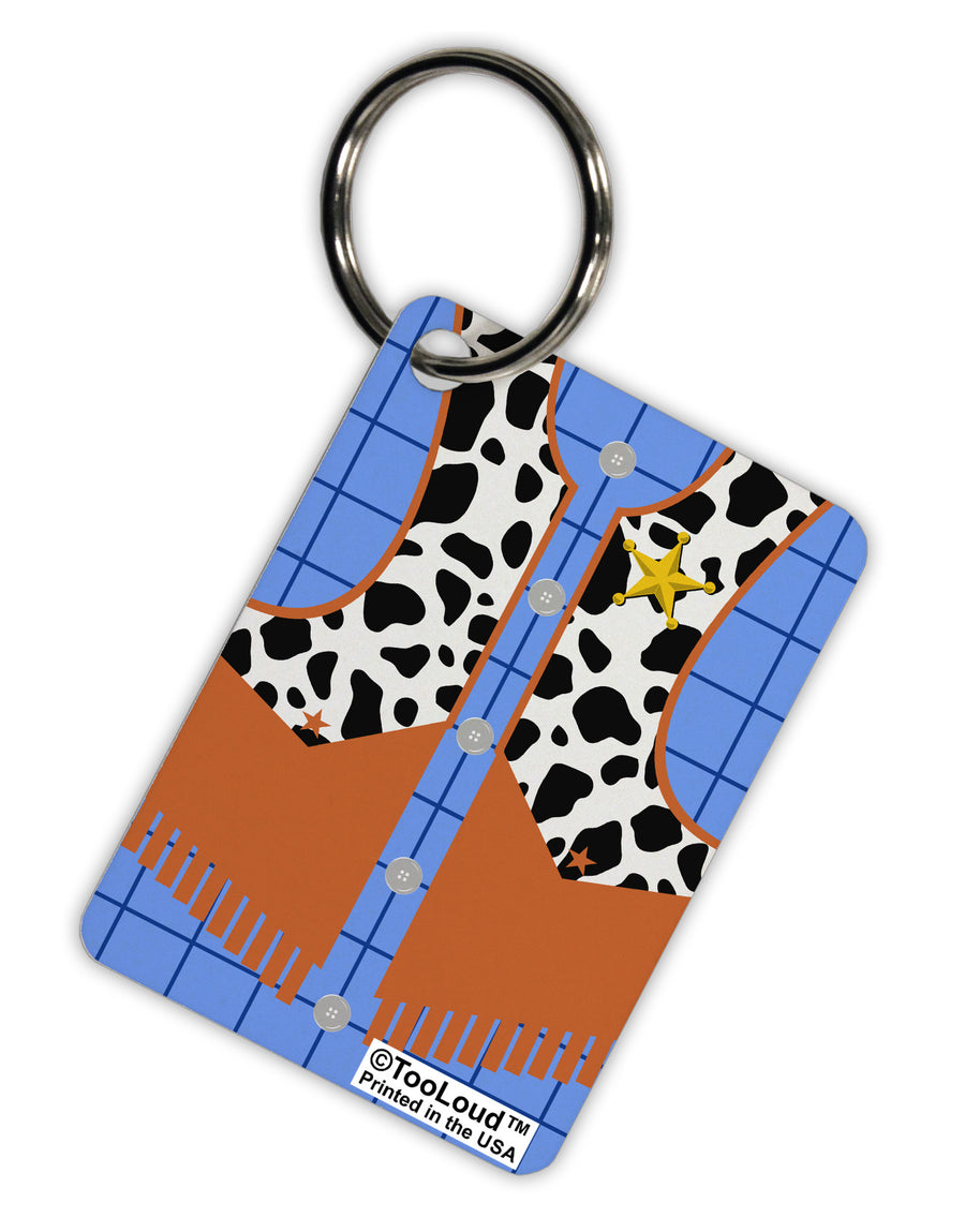 Cowboy Blue AOP Aluminum Keyring Tag All Over Print-Keyring-TooLoud-White-Davson Sales