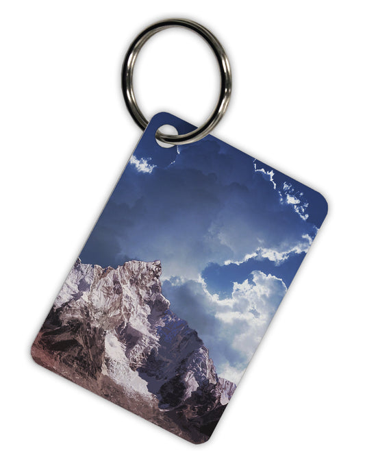 Mountain All Over Print Aluminum Keyring Tag All Over Print by TooLoud-Keyring-TooLoud-White-Davson Sales