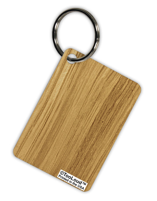 Light Wood Look Aluminum Keyring Tag All Over Print by TooLoud-Keyring-TooLoud-White-Davson Sales