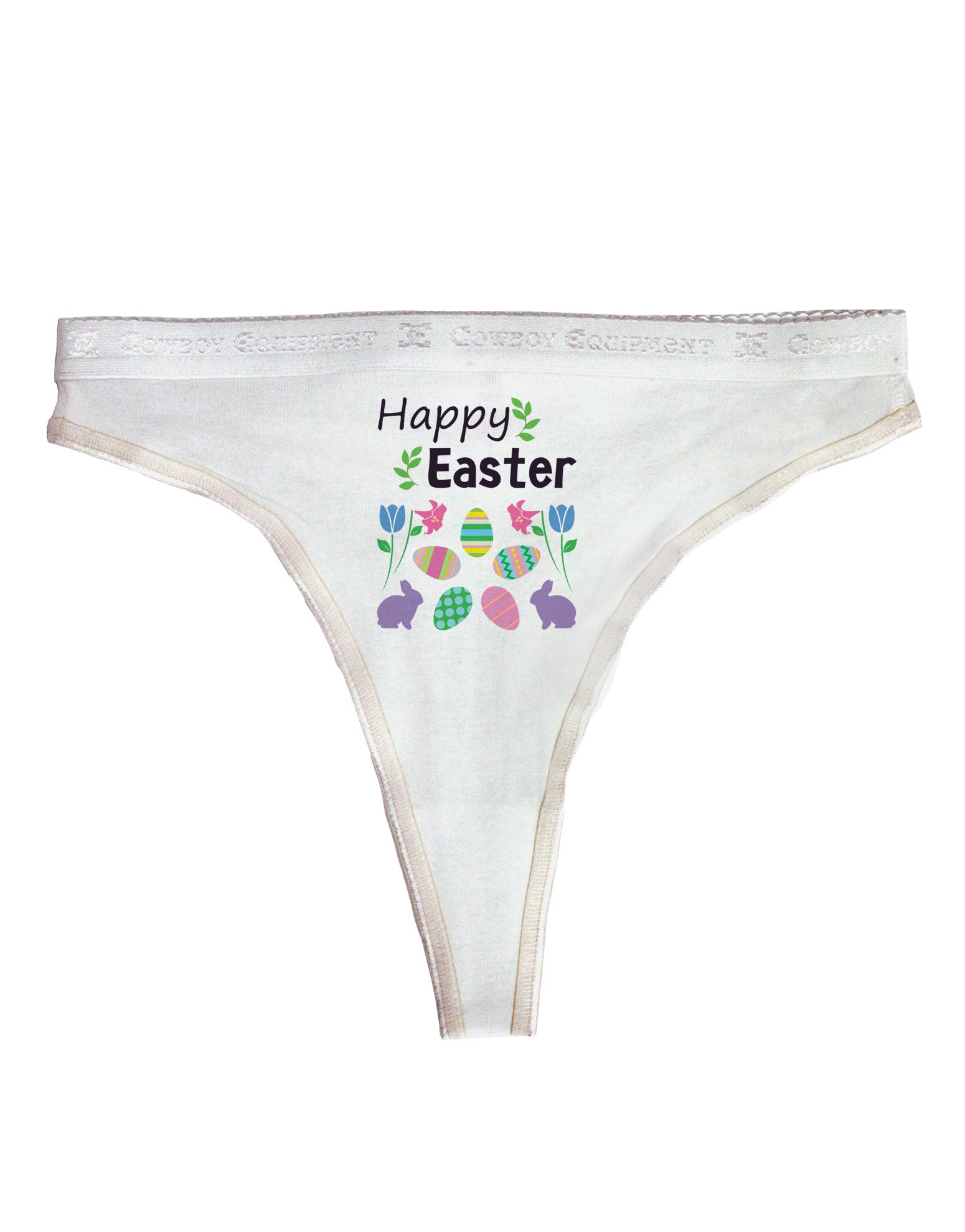 LOBBO Happy Easter Design Mens G-String Underwear