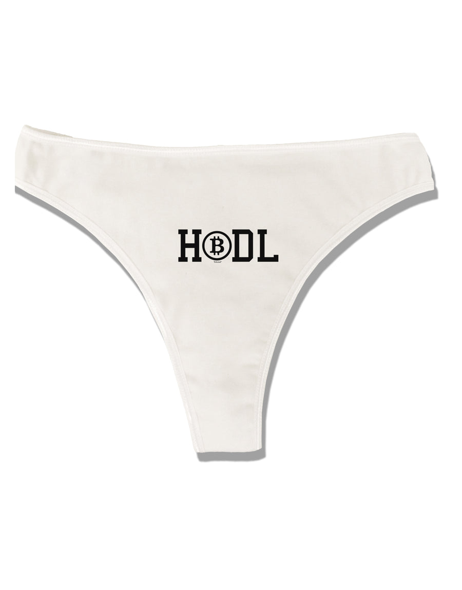 HODL Bitcoin Womens Thong Underwear-Womens Thong-TooLoud-White-X-Small-Davson Sales