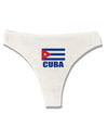 Cuba Flag Cuban Pride Womens Thong Underwear by TooLoud-Womens Thong-TooLoud-White-X-Small-Davson Sales