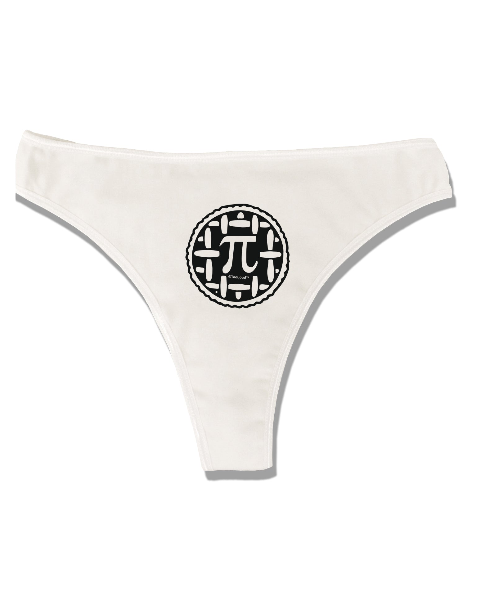 Eggnog Me Womens Thong Underwear White XS Tooloud - Davson Sales