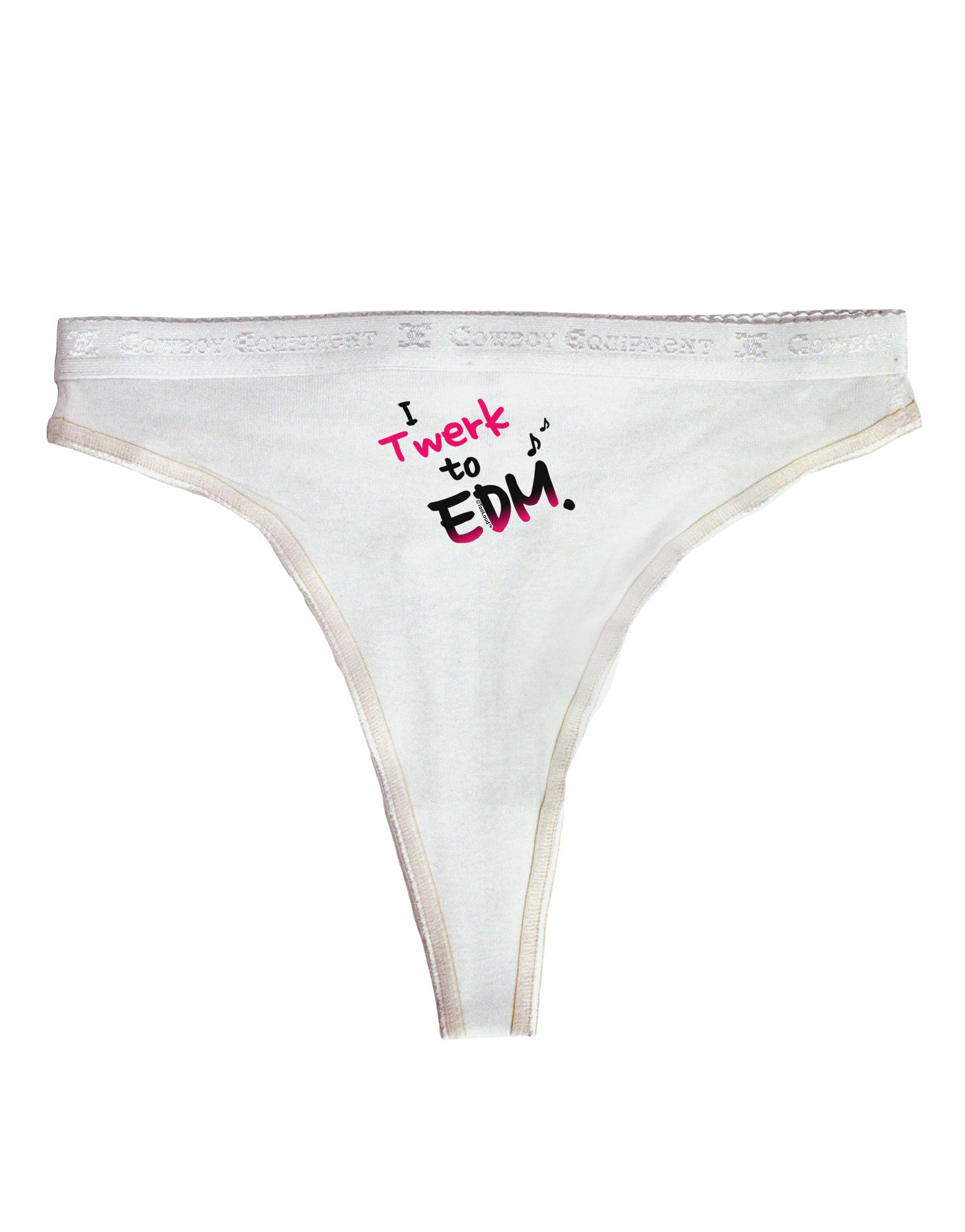 Twerk To EDM Pink Womens Thong Underwear - Davson Sales