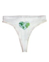 World Globe Heart Womens Thong Underwear-Womens Thong-TooLoud-White-X-Small-Davson Sales