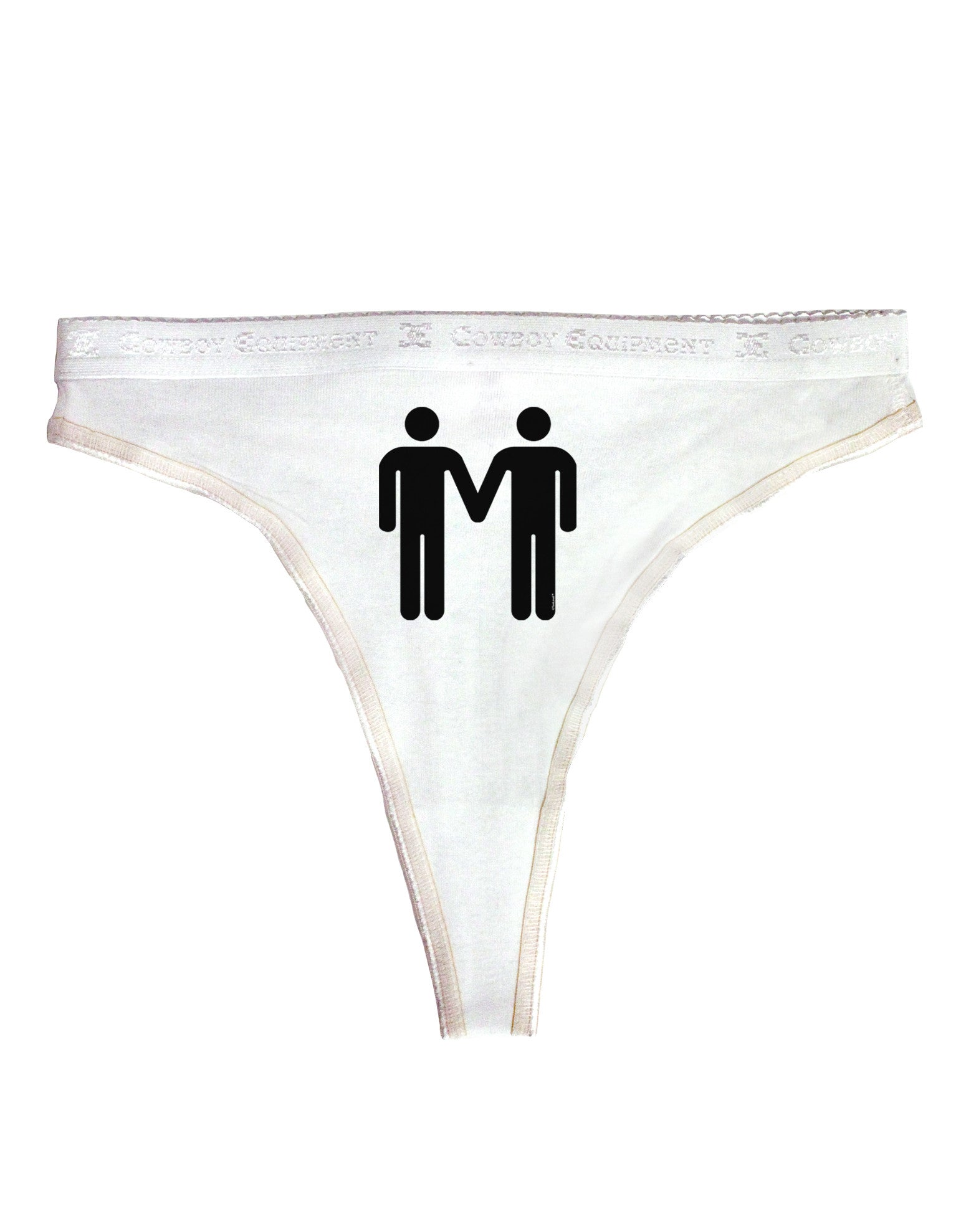 Gay Men Holding Hands Symbol Womens Thong Underwear - Davson Sales