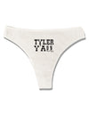 TooLoud Tyler Y'all - Southwestern Style Womens Thong Underwear-Womens Thong-TooLoud-White-X-Small-Davson Sales