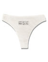 Mother - Periodic Table Womens Thong Underwear-Womens Thong-TooLoud-White-X-Small-Davson Sales