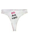 Aca-Awkward Womens Thong Underwear-Womens Thong-TooLoud-White-X-Small-Davson Sales